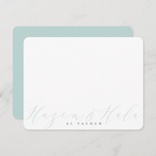 CUSTOM PRINT ORDY-Design für Hala Dankeskarte (Vorne/Hinten)