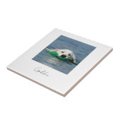 Custom print personalized ceramic dog photo fliese (Seite)