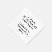 Custom Print Small White Cocktail Papier Napkins Serviette (Ecke)