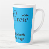 Custom Print Yoga Crew Azure Blue Milchtasse (Rechts)