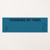 Custom Print Yoga Crew Ocean Blue Yogamatte (Vorderseite (Horizontal))