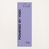 Custom Print Yoga Crew Ocean Pale Purple Yogamatte (Vorderseite)