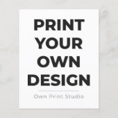 Custom Print Your Own | Printing My Own To Order Flyer (Hinten)