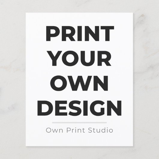 Custom Print Your Own | Printing My Own To Order Flyer (Vorne)