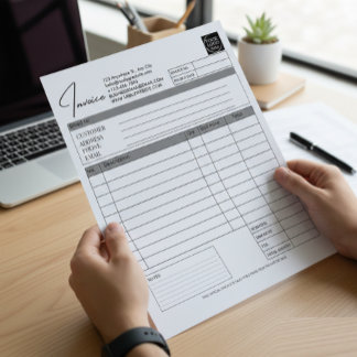 Custom Printable Order Form Business Logo Invoice Notizblock