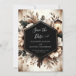 Custom Printable Rustic Wedding Save The Date