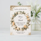 Custom Printable Wedding Template Einladung (Stehend Vorderseite)