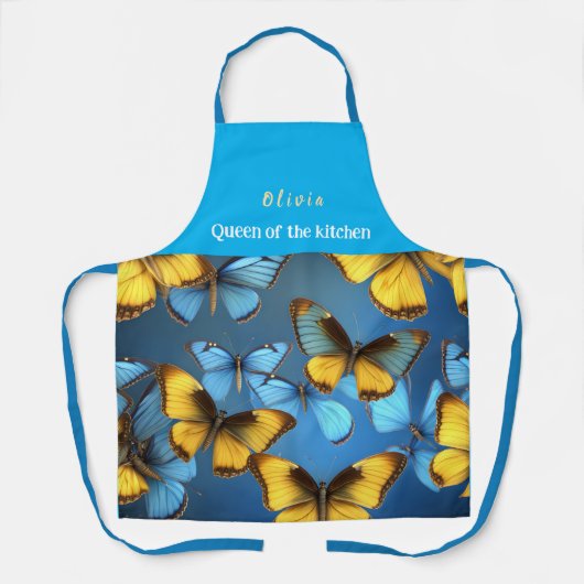 Custom Printed Apron. Stylish Kitchen Wear Schürze (Vorderseite)