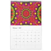 Custom Printed Calendar 2014 Mandala Psychedelic Kalender (Feb 2027)