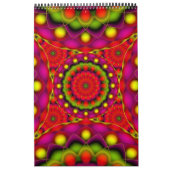 Custom Printed Calendar 2014 Mandala Psychedelic Kalender (Titelbild)