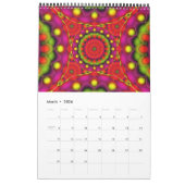 Custom Printed Calendar 2014 Mandala Psychedelic Kalender (Mär 2026)