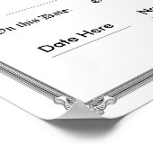 Custom Printed Diploma Poster (Ecke)