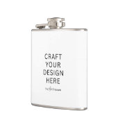 Custom Printed Flask  – Upload Your Own Design Flachmann (Links)