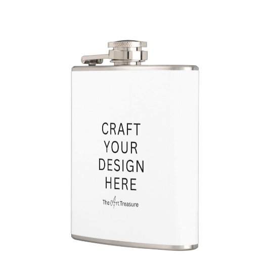 Custom Printed Flask – Upload Your Own Design Flachmann (Links)