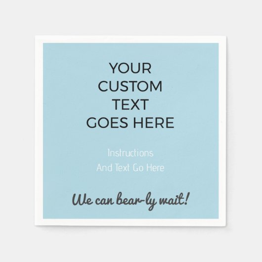 Custom Printed Napkins Personalized Party Serviette (Vorderseite)