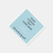 Custom Printed Napkins Personalized Party Serviette (Ecke)