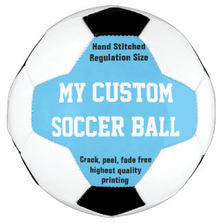 Custom Printed Soccer Ball Football Futbol BLUE