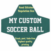 Custom Printed Soccer Ball Football Futbol GREEN (Flach)