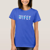 Custom printed t-shirt Wifey Hubby Couple (Vorderseite)