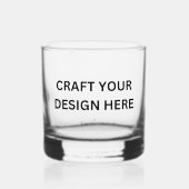 Custom Printed – Upload Your Own Design Whiskyglas (Vorderseite)