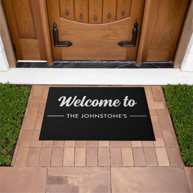 Custom Printed Welcome Mat with Name or Design Fußmatte (Außenbereich)