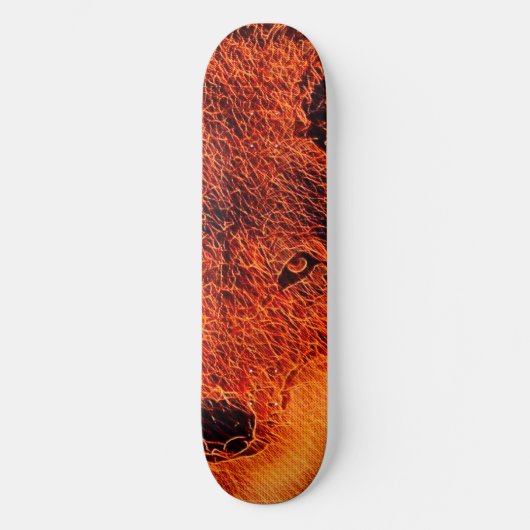 Custom Pro Park Board für den Wolf Airbrush-Elemen Skateboard (Vorderseite)