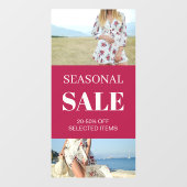 Custom Product Fotos Saisonale Verkaufsaktion Fensteraufkleber (Blatt)