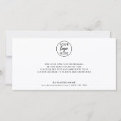 Custom Professional Business Logo Dankeskarte (Rückseite)