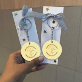 custom professional business logo only  schlüsselanhänger