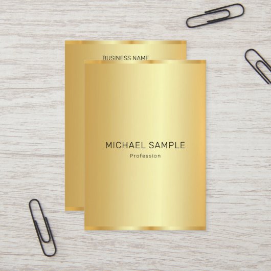 Custom Professional Modern Elegant Gold Template Visitenkarte (Vorderseite/Rückseite Beispiel)