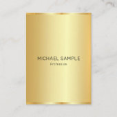 Custom Professional Modern Elegant Gold Template Visitenkarte (Vorderseite)