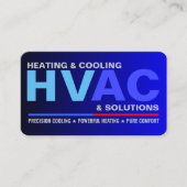 Custom Professional Modern HVAC Services Visitenkarte (Vorderseite)