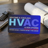 Custom Professional Modern HVAC Services Visitenkarte