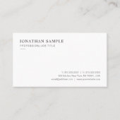 Custom Professional Modern Sleek Minimal Template Visitenkarte (Vorderseite)