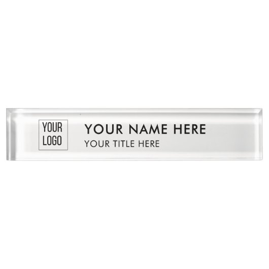 Custom Professional Name Plate Namensplakette (Vorderseite)