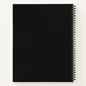 Custom Professional Notebook Modern Black Gold Notizblock (Rückseite)