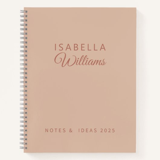 Custom Professional Notebook Modern Pink Notizblock (Vorderseite)
