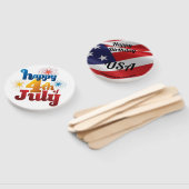 Custom PROMO Fan 4. Juli Parade Hand Out Fächer (Non-assembled)