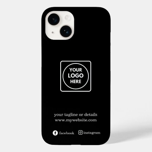Custom Promotional Business Logo iphone case (Rückseite)