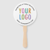 Custom Promotional Hand Fans with Logo Personalize Fächer (Vorderseite)