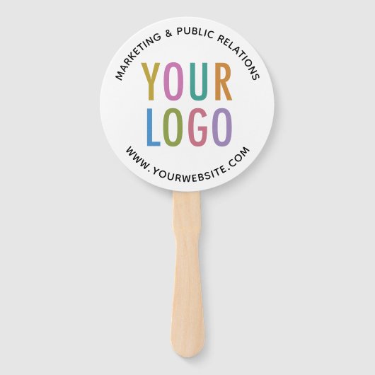 Custom Promotional Hand Fans with Logo Personalize Fächer (Vorderseite)