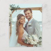 Custom Prompt Foto Wedding Wünsche und Hinweiskarte (Rückseite)