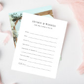 Custom Prompt Foto Wedding Wünsche und Hinweiskarte