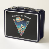 Custom Property of [Name] Robot Dog Lunch Box (Rückseite)