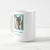 Custom Proud Cat Dad Mug | Pet Photo Gift Kaffeetasse (Vorderseite Links)