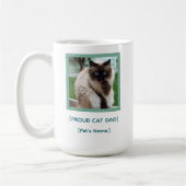 Custom Proud Cat Dad Mug | Pet Photo Gift Kaffeetasse (Links)