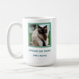 Custom Proud Cat Mom Mug | Pet Photo Gift Kaffeetasse