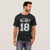 Custom Proud Football Tante Nummer 18 Personalisie T-Shirt (Vorne ganz)