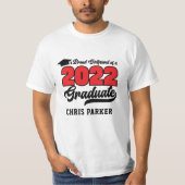 CUSTOM Proud Girlfriend of a 2022 Graduate T - Shi T-Shirt (Vorderseite)
