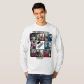 Custom Proud Grandpa Abschluss FotoCollage T-Shirt (Vorne ganz)